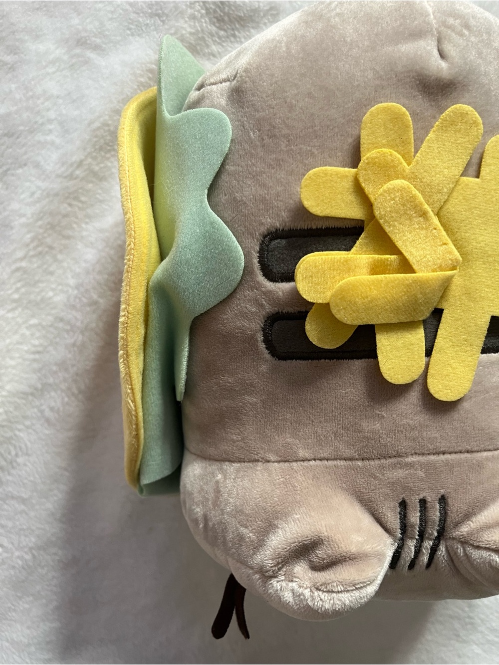 Pusheen Gray Pusheen Taco with lettuce and cheese cute cat plush - Picture 11 of 12